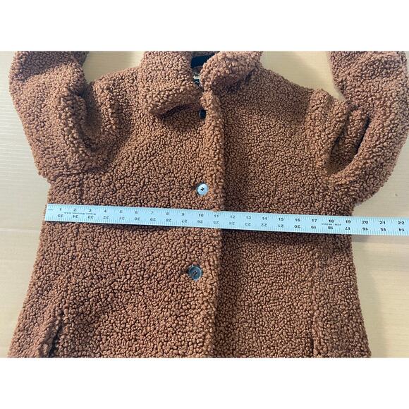 J. CREW COAT TEDDY SHERPA BROWN MEDIUM - Picture 13 of 15